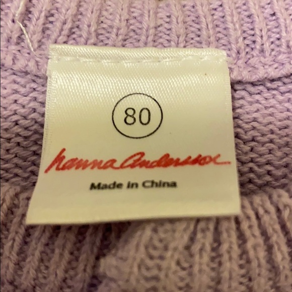 Hanna Andersson Cardigan Sweater, Purple, Size 80 - Picture 5 of 7